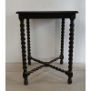 Image 3 : BARLEY TWIST WOODEN SIDE TABLE