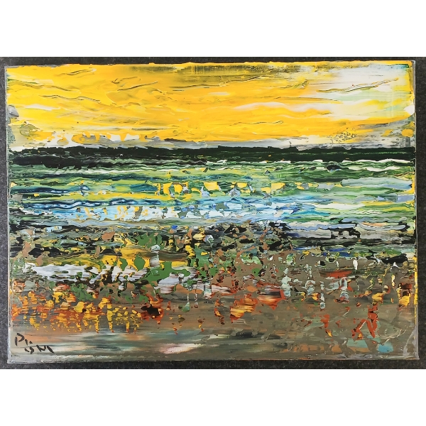 "HOLLAND MARSH STORM CREEPING IN" BY ANDREW PLUM (PRS CDN ARTIST) - OIL ON CANVAS