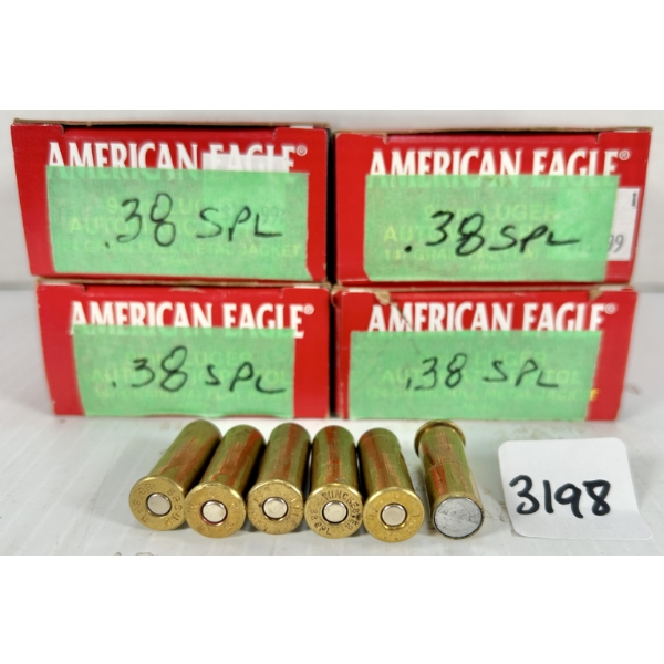 AMMO: 200X RELOADS .38 SPL - LWC