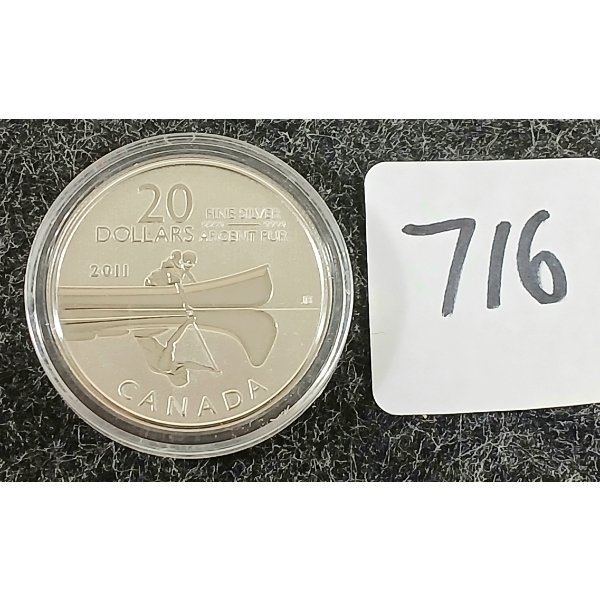2011 CDN $20 SILVER COIN