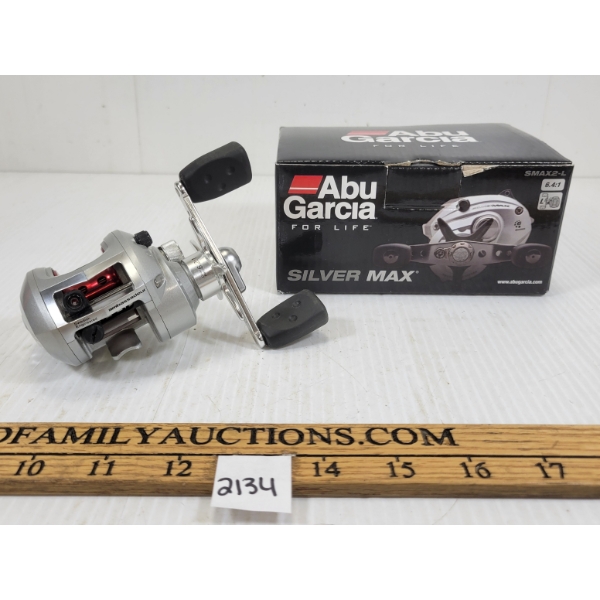 ABU GARCIA SILVER MAX REEL - APPEARS AS NEW