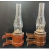 Image 5 : LOT OF 2 - C.N.R. WALL-MOUNTED CABOOSE OIL LAMPS