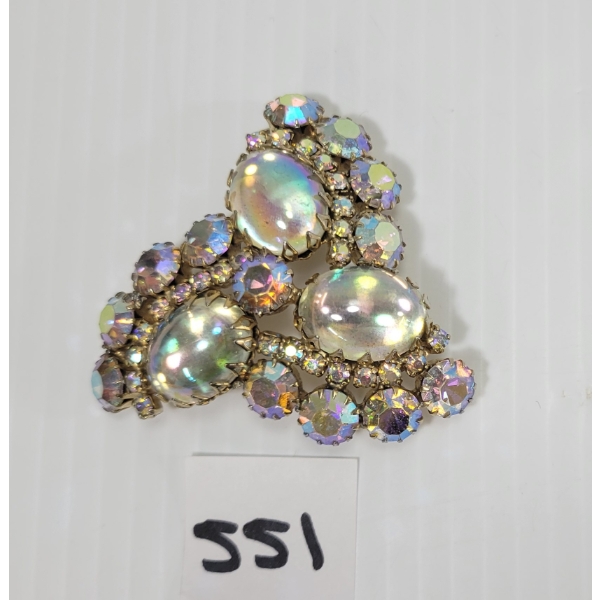 CONTINENTAL RHINESTONE BROOCH