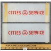 Image 1 : PAIR OF CITIES SERVICE GAS PUMP PLATES 