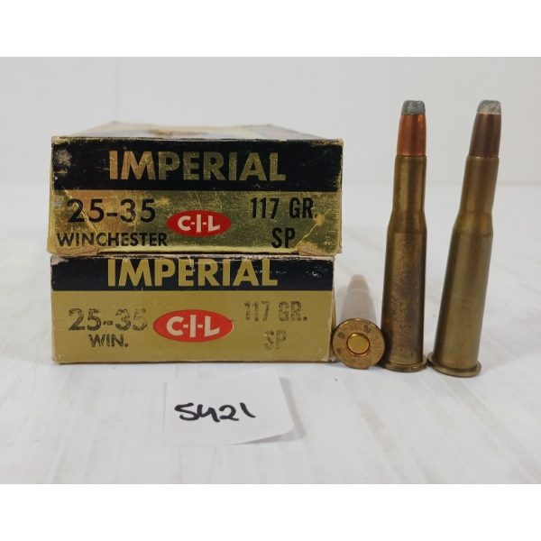 AMMO: 32X CIL IMPERIAL .25-35 WIN - 117GR - SP