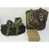 Image 3 : LOT OF 3 - FIRST AID KIT, COLLAR OUTERSHELL ARMOUR & GAS MASK BAG