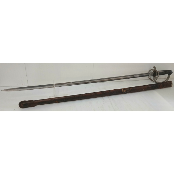BRITISH ROYAL ARTILLERY OFFICER'S SWORD W/ SCABBARD
