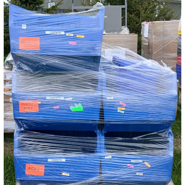 LOT OF 6 - STORAGE BINS 