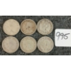 Image 2 : LOT OF 6 - 1918-1964 CDN 25 CENT COINS