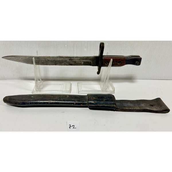 ROSS RIFLE PAT 1907 BAYONET WITH SCABBARD