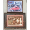 Image 1 : LOT OF 2 - VINTAGE CAR FRAMED PRINTS