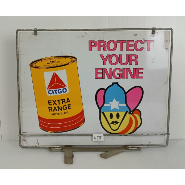 CITGO MOTOR OIL & CREDIT CARD DST STANDING SIGN