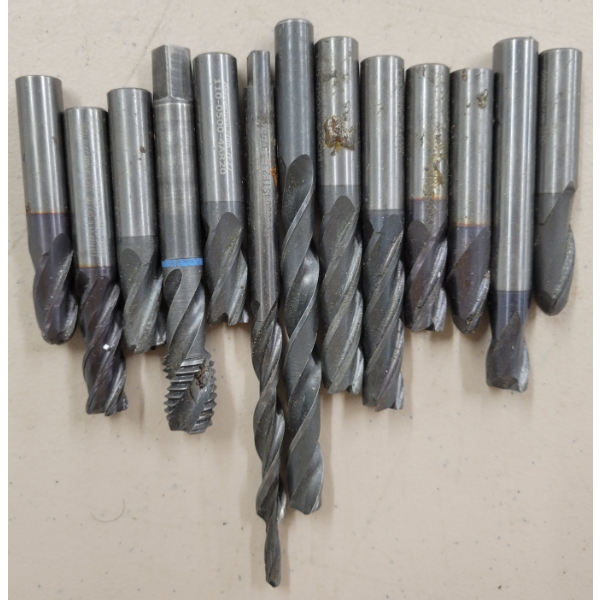 QTY OF DRILL BITS & END MILLS