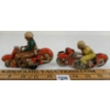 Image 3 : LOT OF 2 - SCHUCO TIN WIND UP MOTORCYCLE RIDERS