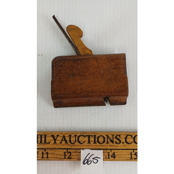 1800'S FRENCH OR GERMAN BEECHWOOD & BRASS PLANE