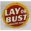 Image 2 : LAY OR BUST POULTRY FEEDS METAL SIGN