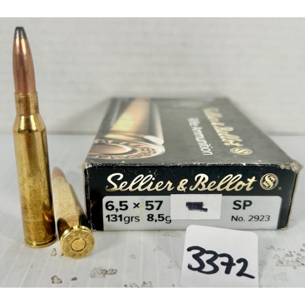 AMMO: 20X S&B 6.5X57 MM - 131 GR SP