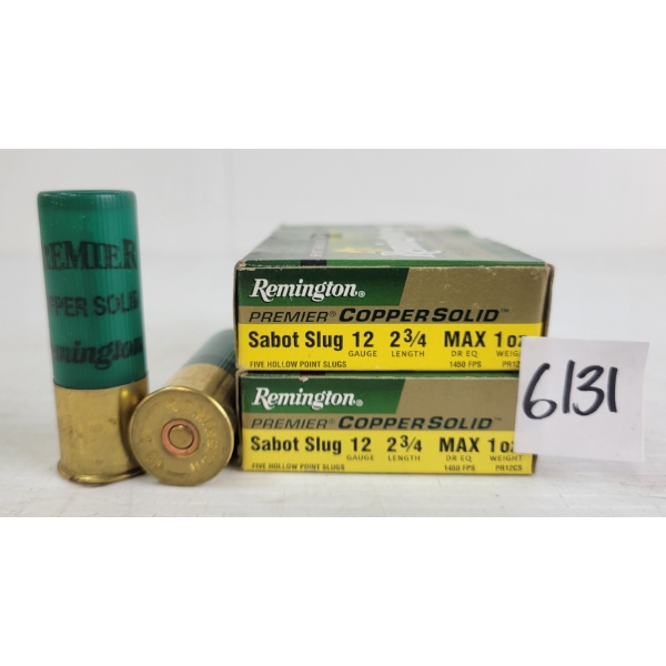 AMMO: 10X REMINGTON 12GA - 2-3/4IN - SABOT SLUGS