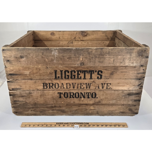 LIGGETT'S TORONTO CRATE