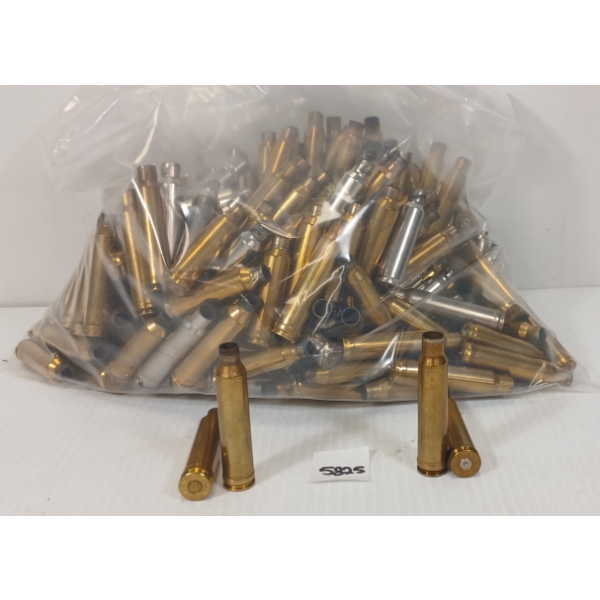 BRASS: QTY OF MIXED RNDS - INCL 7MM WSM, .338 WIN MAG, .325 WSM, ETC - 9.5LBS 