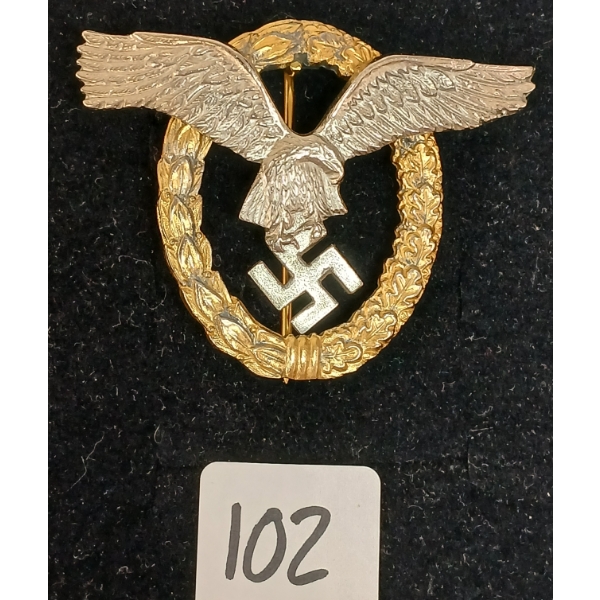 WWII GERMAN LUFTWAFFE PILOT'S BADGE