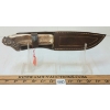Image 4 : MUELA COUGAR STAG ANTLER KNIFE W/ LEATHER SHEATH