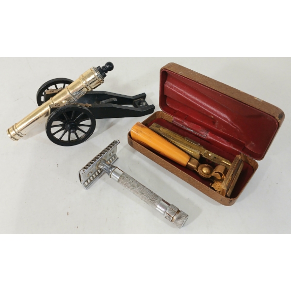 LOT OF 3 - ECLIPSE & SCHICK INJECTOR RAZORS & MODEL CANNON