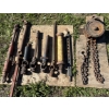 Image 1 : JOB LOT - CHAIN FALL & QTY OF PTO SHAFTS