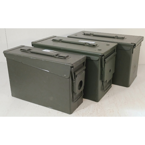 LOT OF 3 - AMMO CANS
