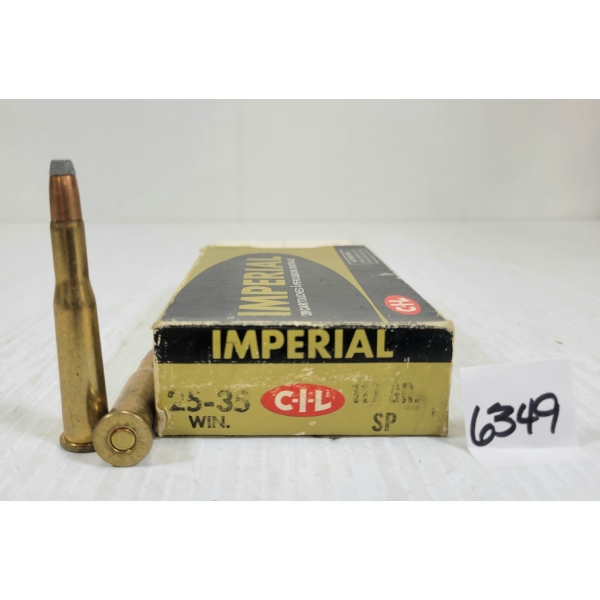 AMMO: 20X CIL IMPERIAL .25-35 - 117GR - SP