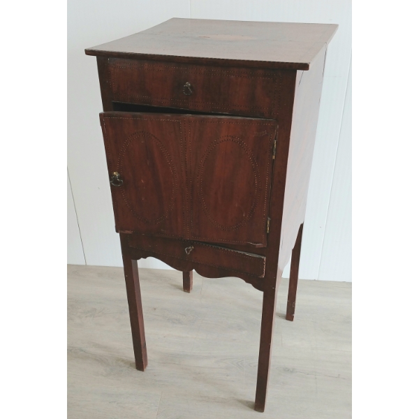 COMMODE CABINET - MAHOGANY - SHERATON STYLE - C. GEORGIAN ERA