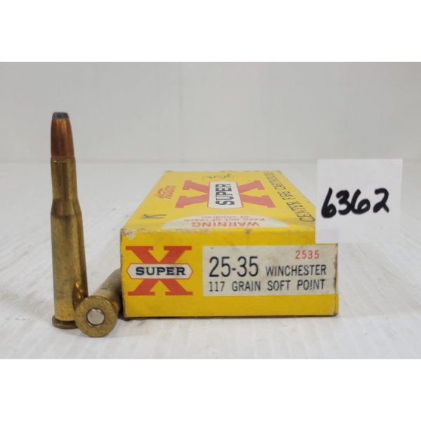 AMMO: 18X WINCHESTER SUPER X .25-35 - 117GR - SP