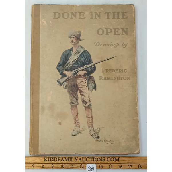 1901 "DONE IN THE OPEN" DRAWINGS BY FREDERIC REMINGTON - PORTFOLIO