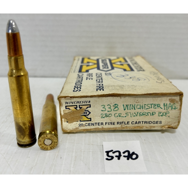 AMMO: 18X .338 WIN MAG - 280GR. SP - RELOADS