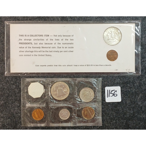 LOT OF 2 - 1960 U.S. PROOF SET & 1964 KENNEDY-LINCOLN SET