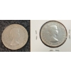 Image 2 : LOT OF 2 - 1957 & 1962 CDN 50 CENT SILVER COINS