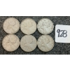 Image 1 : LOT OF 6 - 1948 CDN 25 CENT COINS
