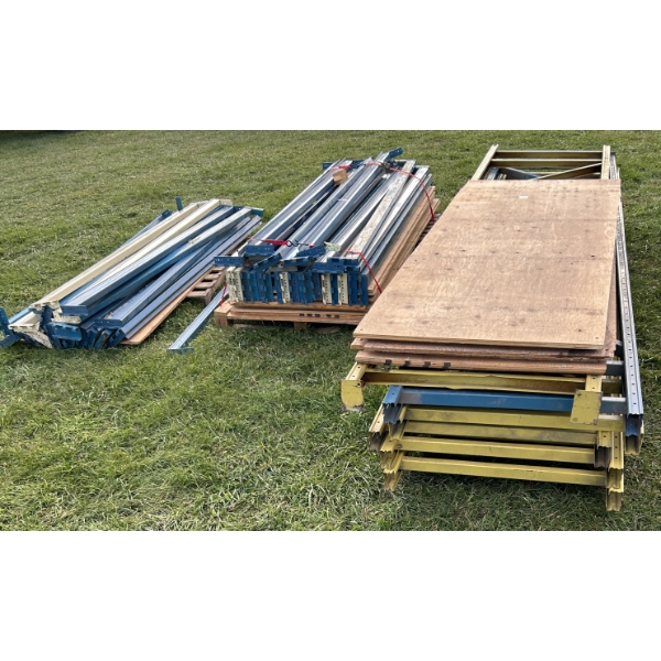 LOT OF INDUSTRIAL SHELVING - 3 FT DEEP