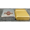 Image 3 : LOT OF 3 - HAND PAINTED LACQUERED TRINKET BOX & ZIPPO & STORM LIGHTERS