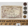 LOT OF 5 - BELGIUM BANKNOTE & COINS - INCL 1919 & 1943, ETC.