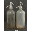 Image 3 : LOT OF 2 - SCHULTZ CARBONIC & UNMARKED - CLEAR EMBOSSED - SELTZER BOTTLES