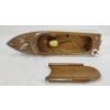 Image 5 : WOODEN SCALE MODEL BATTERY OP BOAT
