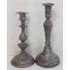 Image 3 : LOT OF 2 - PEWTER CANDLESTICKS