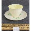 Image 4 : BELLEEK SHAMROCK TEACUP W/ SAUCER