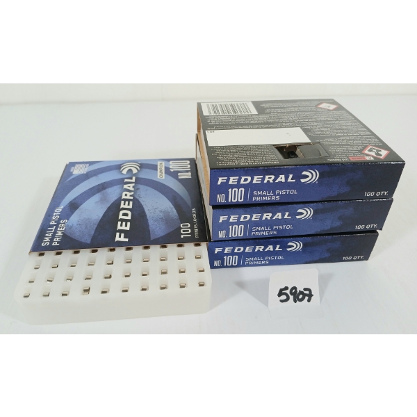 PRIMERS: 400X FEDERAL NO. 100 SMALL PISTOL PRIMERS