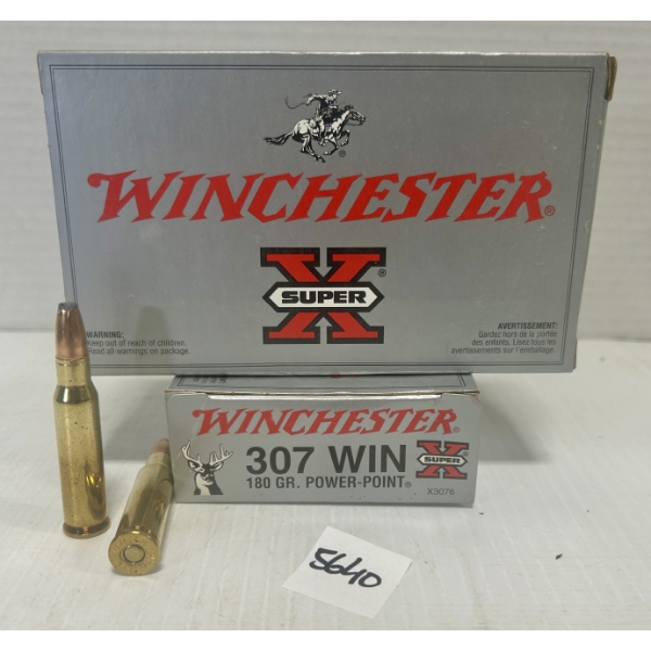 AMMO: 40X WINCHESTER .307 WIN 180GR. SP