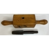 Image 3 : ENGLISH VICTORIAN STEEL / BOXWOOD SCREW BOX & TAP