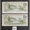 Image 2 : LOT OF 2 - 1969 & 1979 CDN $20 BANKNOTES 
