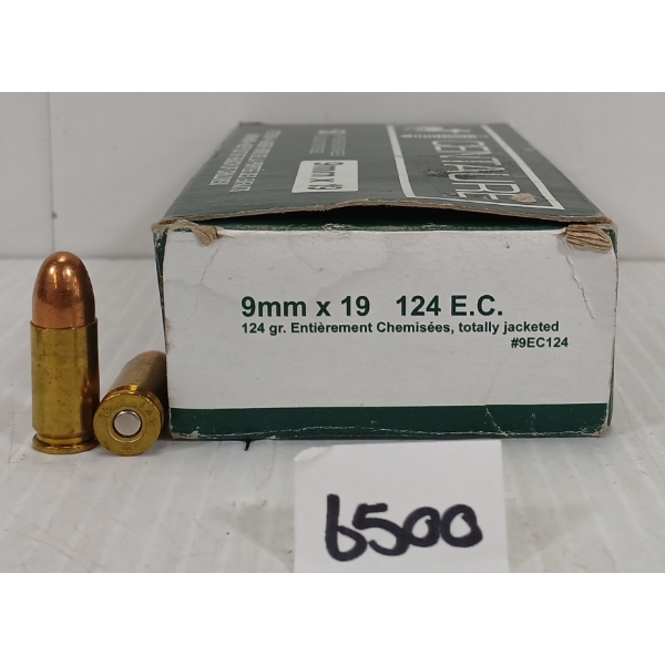 AMMO: 50X CENTAURE 9MMX19 - 124GR - JACKETED