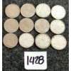 Image 1 : LOT OF 12 - 1961-1968 CDN 10 CENT COINS